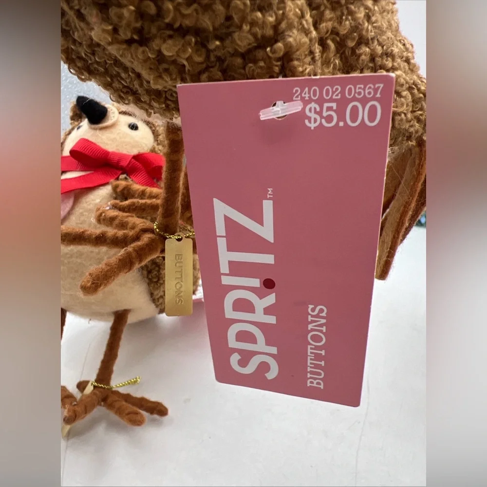 NEW 2025 Target Spritz BUTTONS Valentine’s Day TEDDY BEAR Bird Lot 3